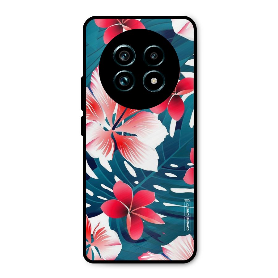 Flower design Metal Back Case for Realme 13 Pro Plus