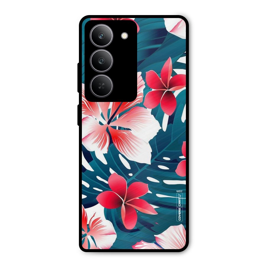 Flower design Metal Back Case for Realme 14x