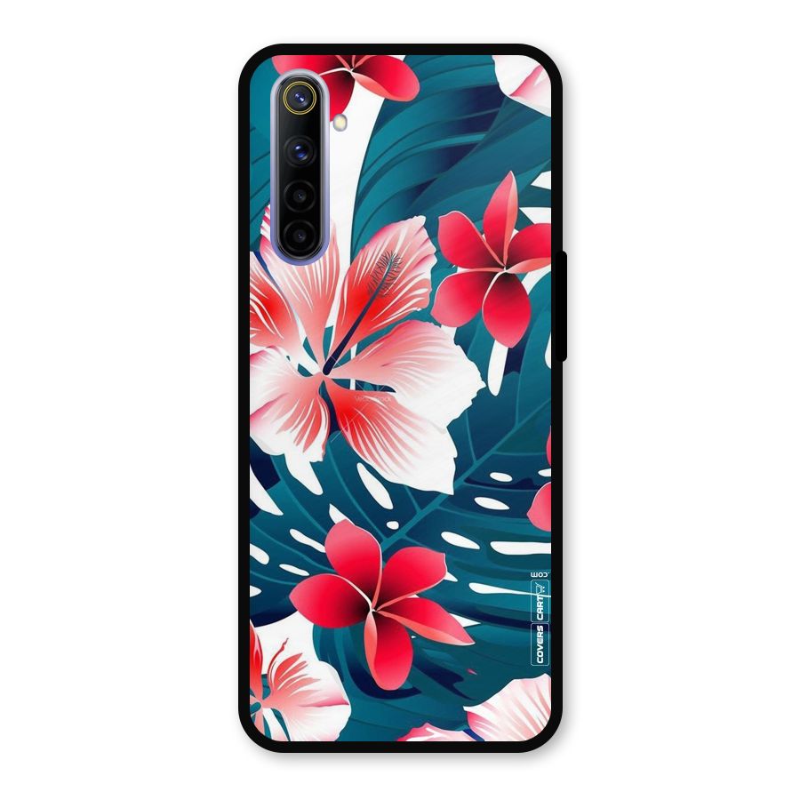 Flower design Metal Back Case for Realme 6i