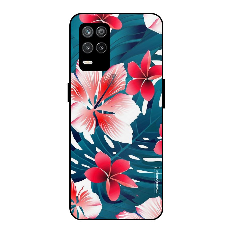 Flower design Metal Back Case for Realme 9 5G