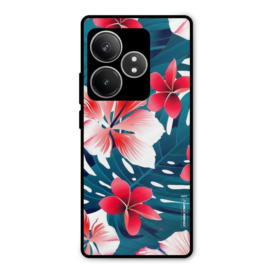 Flower design Metal Back Case for Realme GT 6T