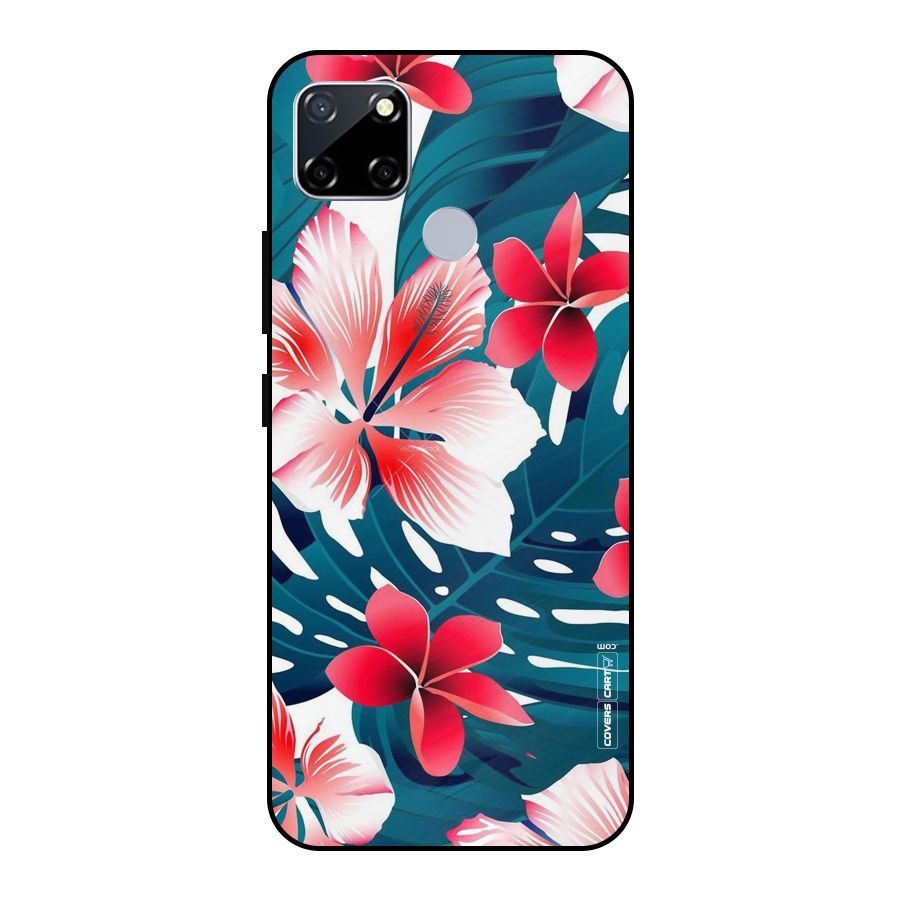 Flower design Metal Back Case for Realme Narzo 20