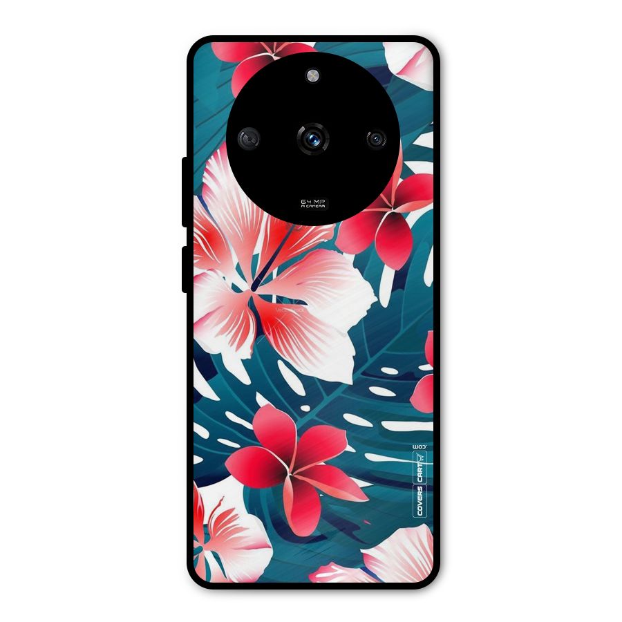 Flower design Metal Back Case for Realme Narzo 60 5G