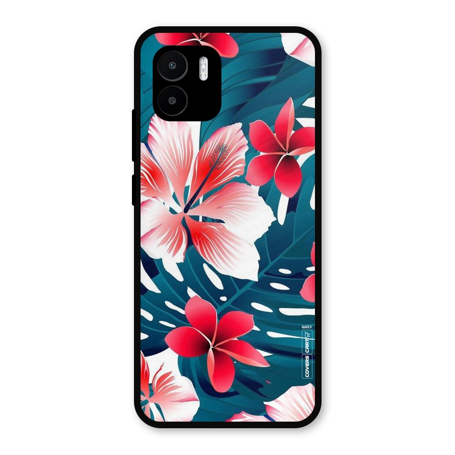 Flower design Metal Back Case for Redmi A2
