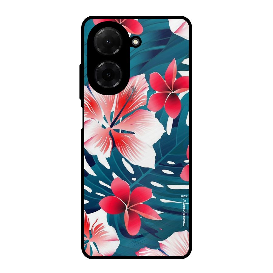 Flower design Metal Back Case for Redmi A5 4G