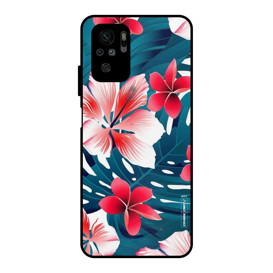Flower design Metal Back Case for Redmi Note 10S