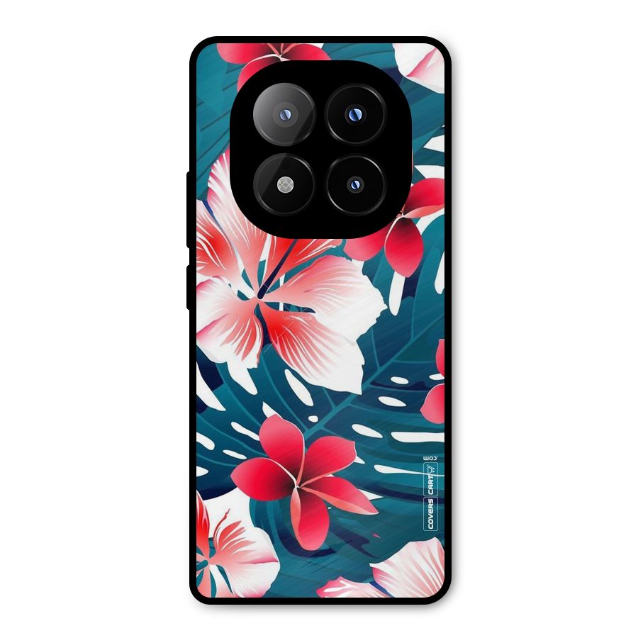 Flower design Metal Back Case for Redmi Note 14 Pro Plus 5G