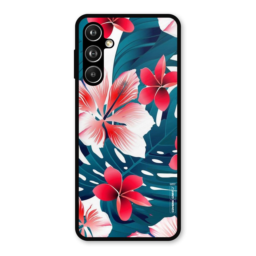 Flower design Metal Back Case for Samsung Galaxy M54