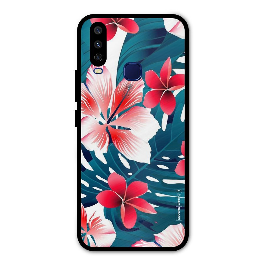 Flower design Metal Back Case for Vivo V17