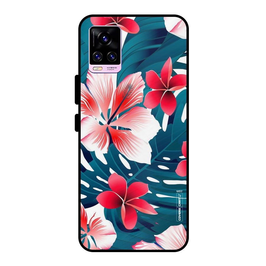 Flower design Metal Back Case for Vivo V20 Pro