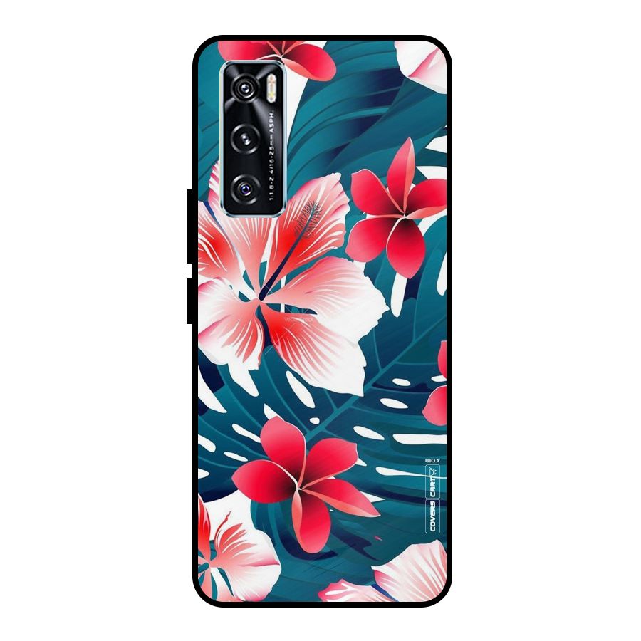 Flower design Metal Back Case for Vivo V20 SE