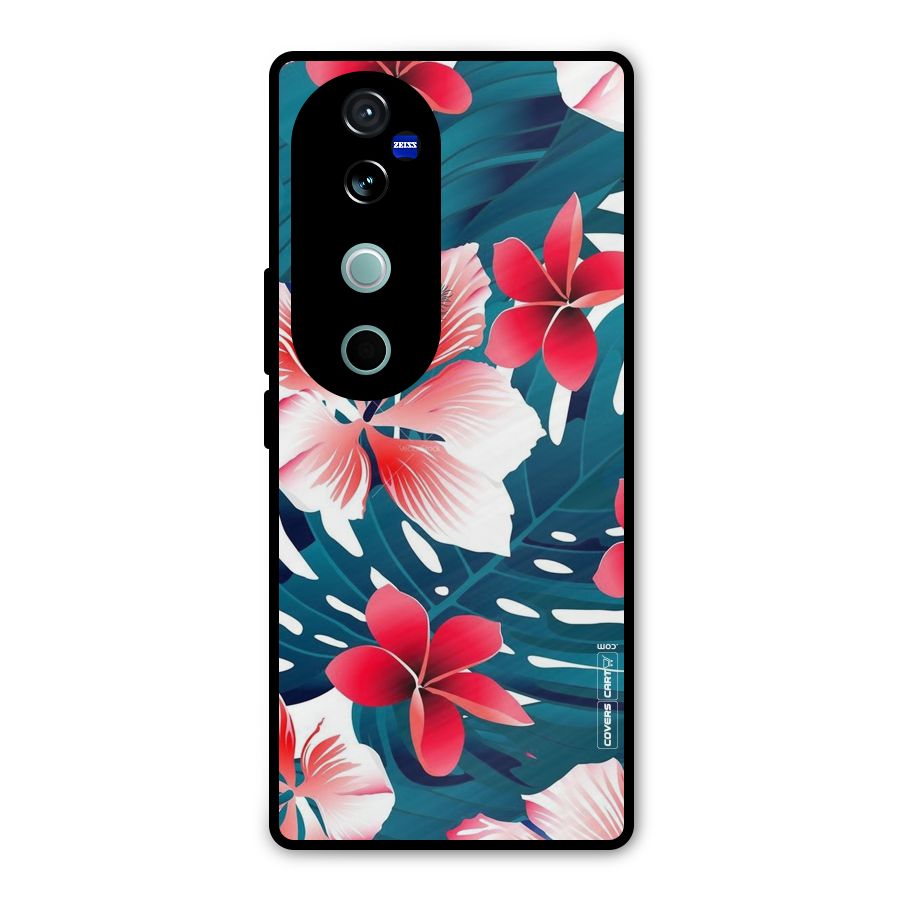 Flower design Metal Back Case for Vivo V40