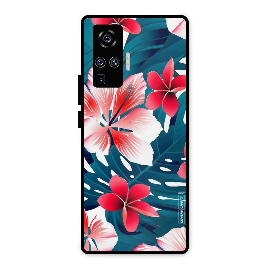 Flower design Metal Back Case for Vivo X50 Pro