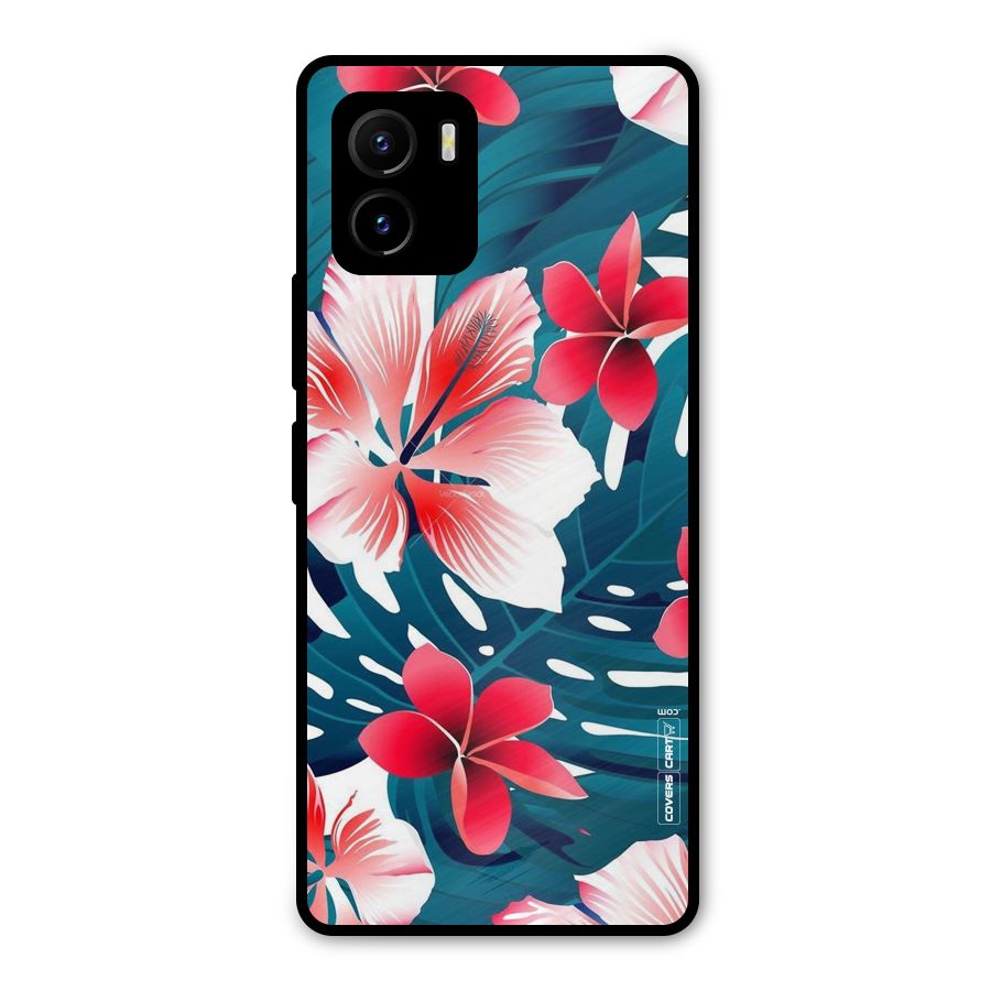 Flower design Metal Back Case for Vivo Y15s