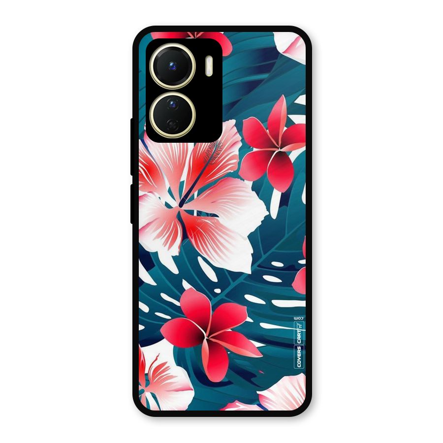 Flower design Metal Back Case for Vivo Y16
