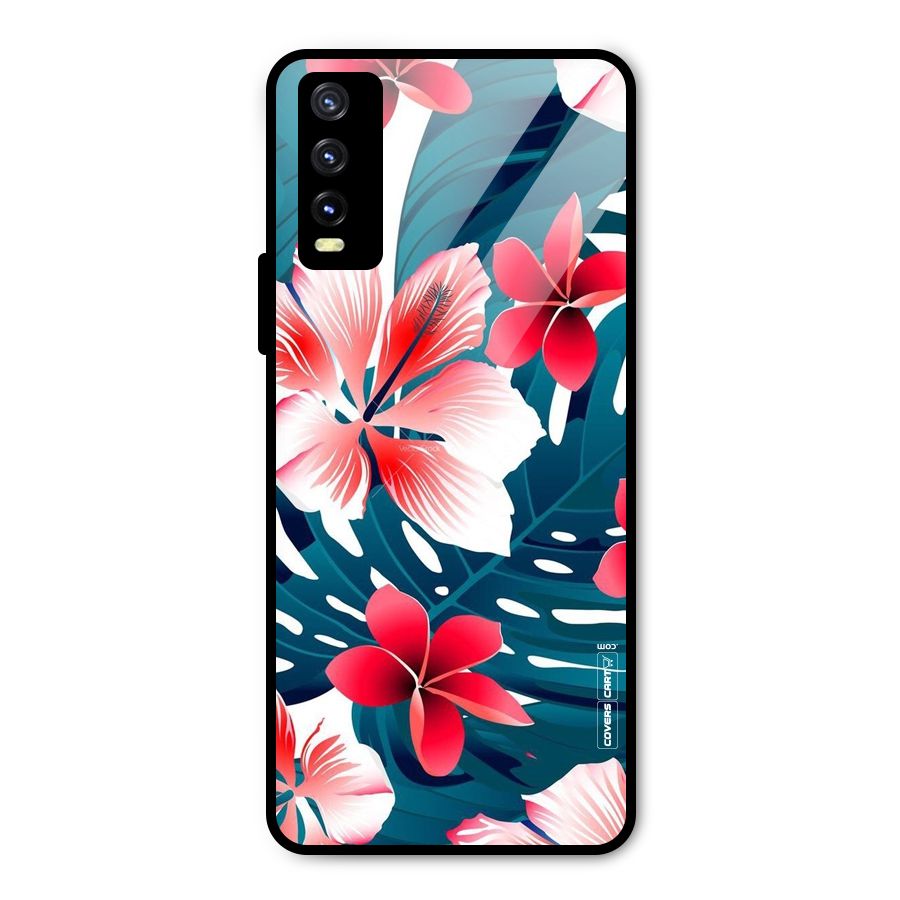 Flower design Metal Back Case for Vivo Y20i