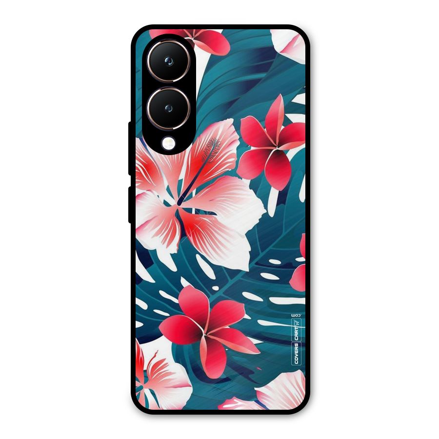 Flower design Metal Back Case for Vivo Y28