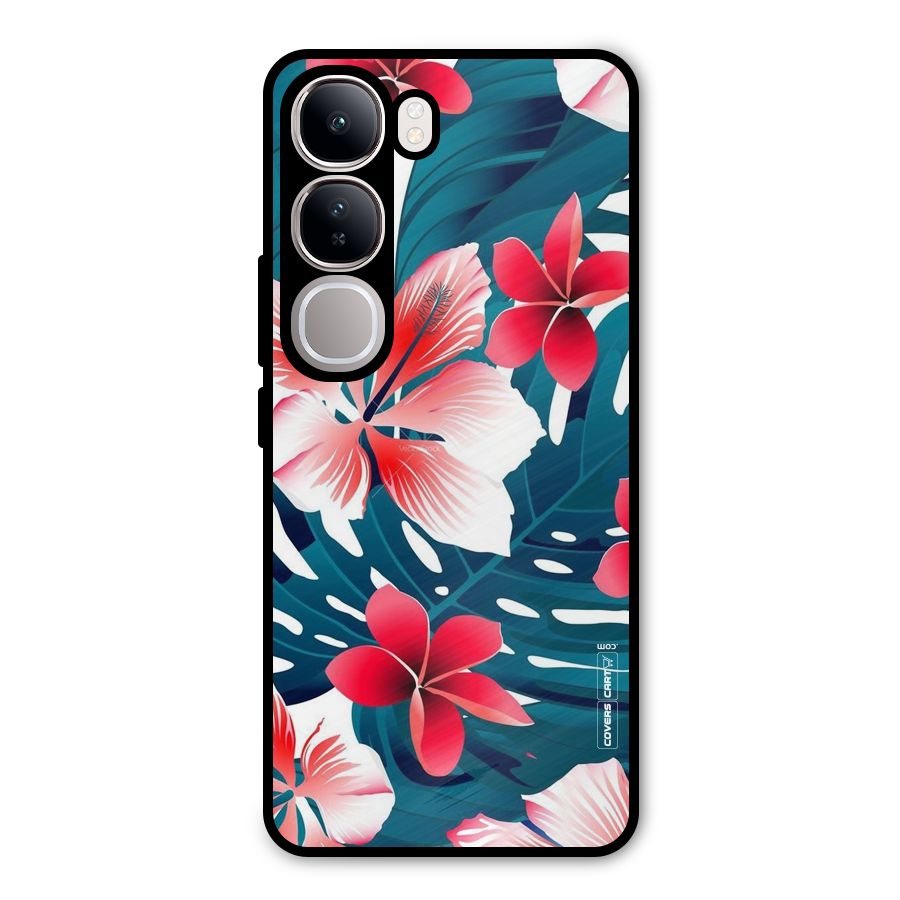 Flower design Metal Back Case for Vivo Y300