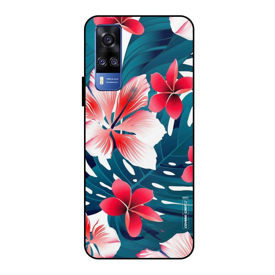 Flower design Metal Back Case for Vivo Y51