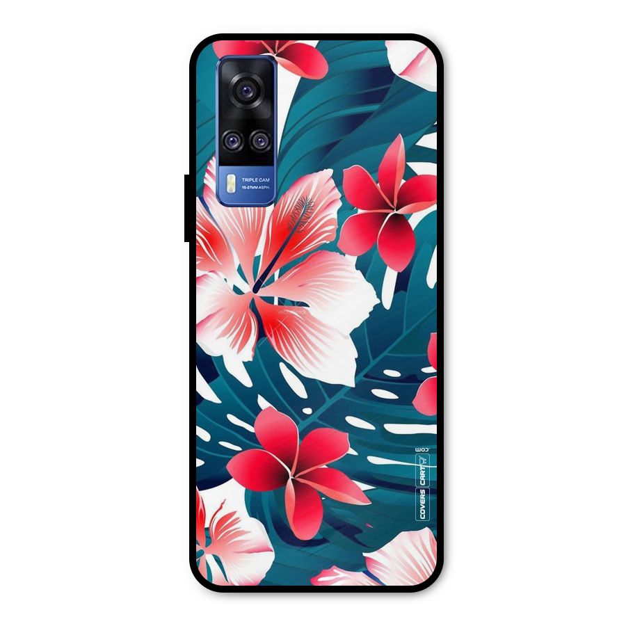 Flower design Metal Back Case for Vivo Y51A