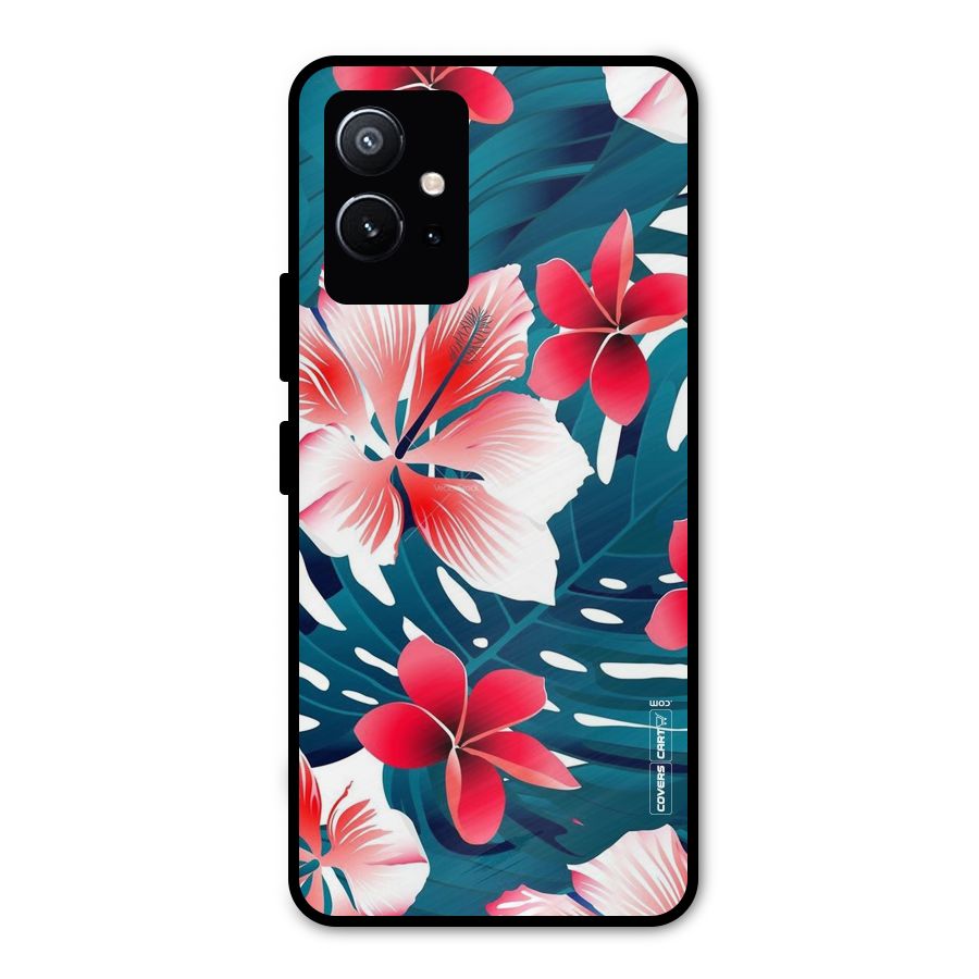 Flower design Metal Back Case for Vivo Y75 5G