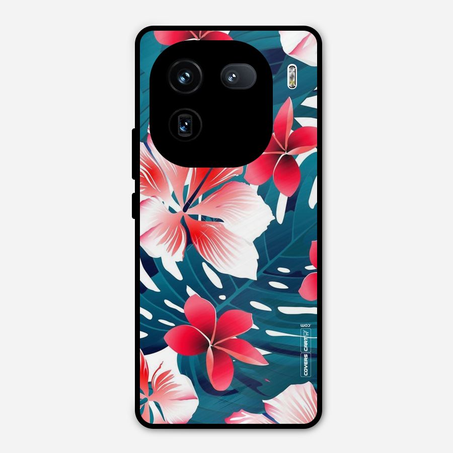 Flower design Metal Back Case for iQOO 12