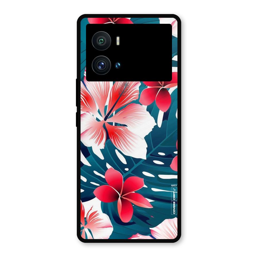Flower design Metal Back Case for iQOO 9 Pro