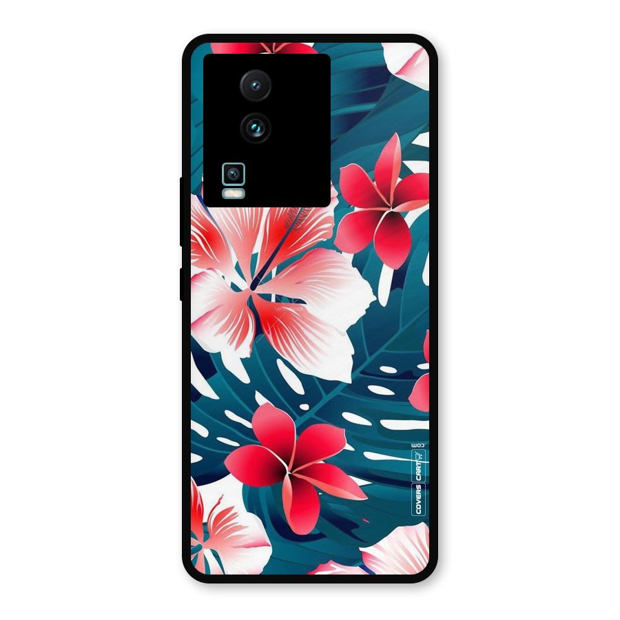 Flower design Metal Back Case for iQOO Neo 7