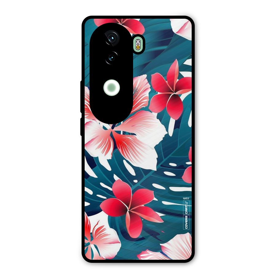 Flower design Metal Back Case for iQOO Z9s