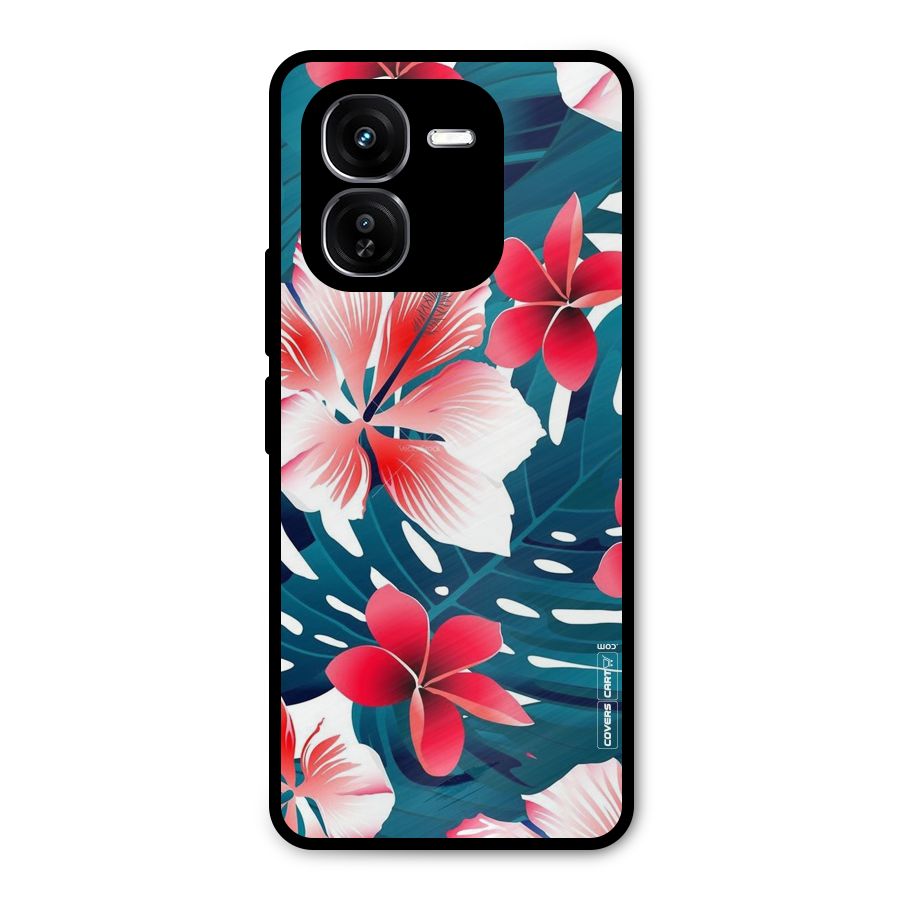 Flower design Metal Back Case for iQOO Z9x