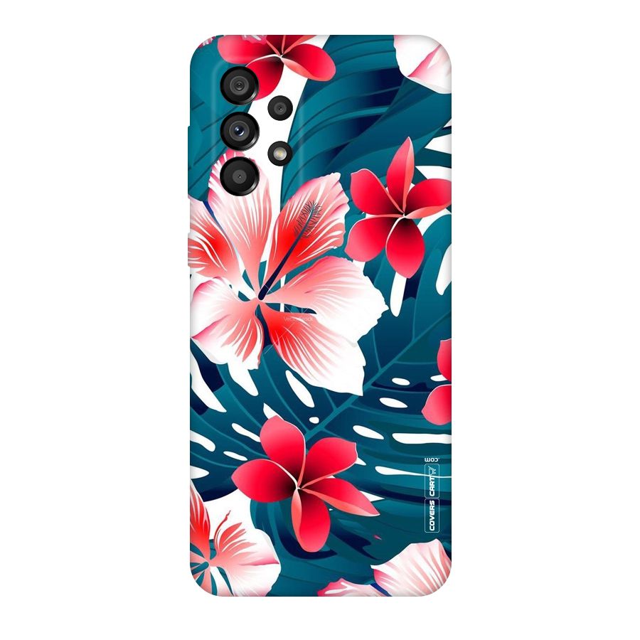 Flower design Original Polycarbonate Back Case for Galaxy A73 5G