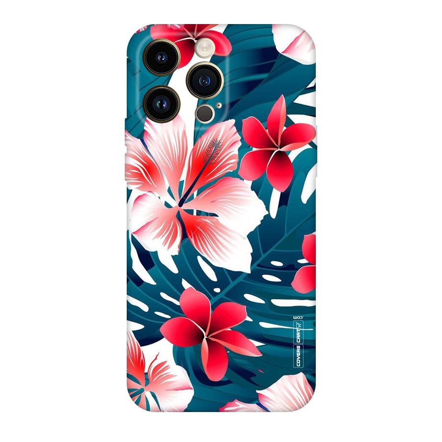 Flower design Original Polycarbonate Back Case for iPhone 14 Pro Max