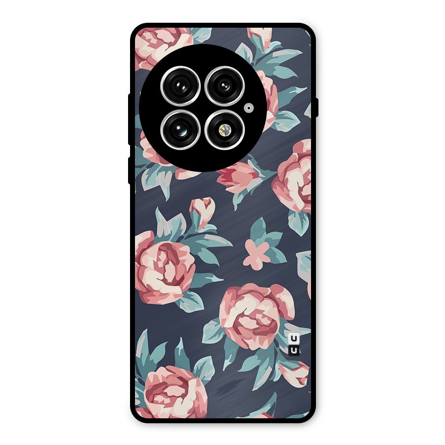 Flowers Painting Metal Back Case for OnePlus 13