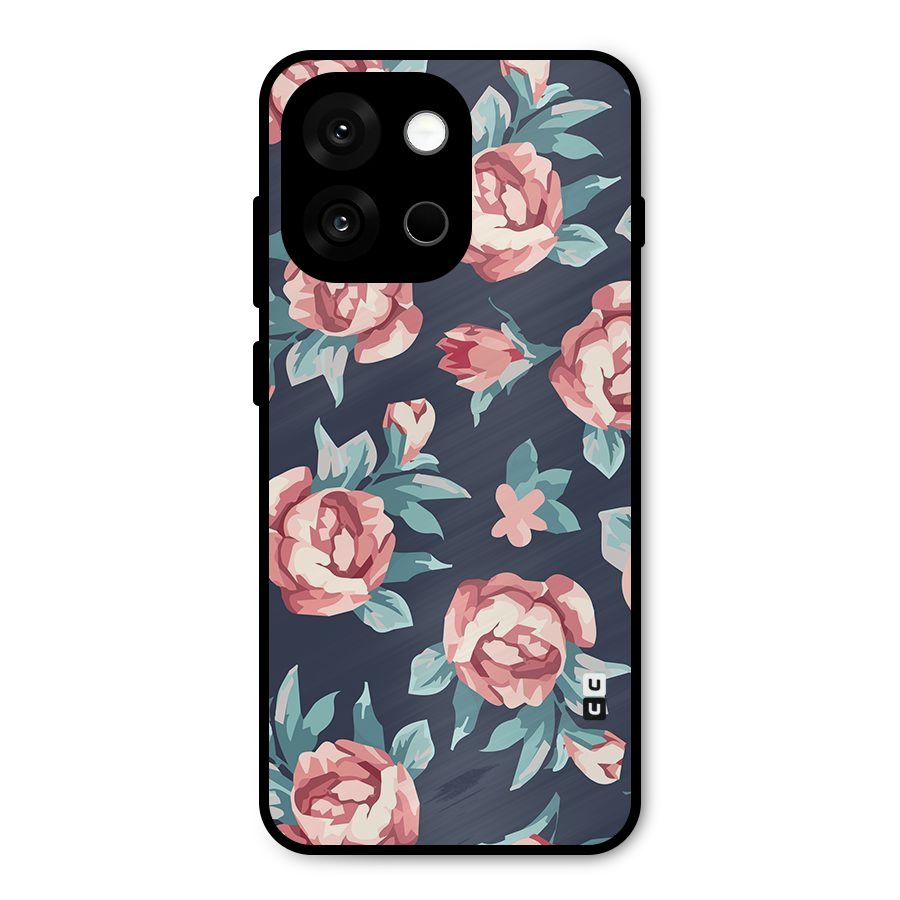 Flowers Painting Metal Back Case for OnePlus 13s