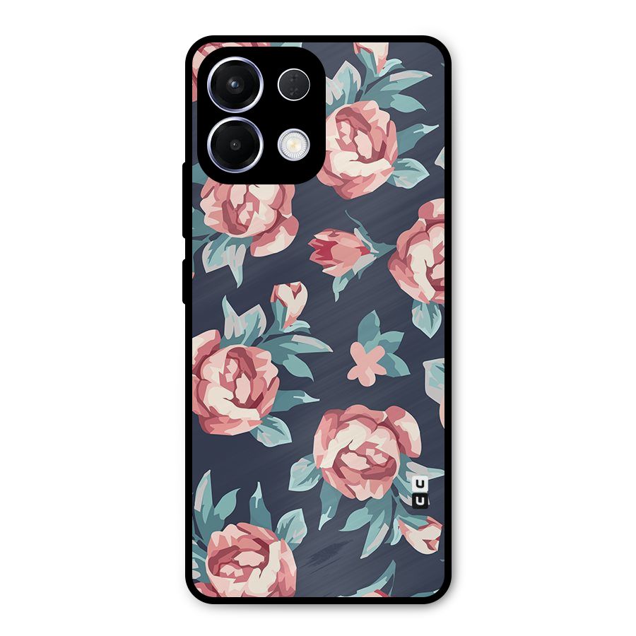 Flowers Painting Metal Back Case for Oppo K13
