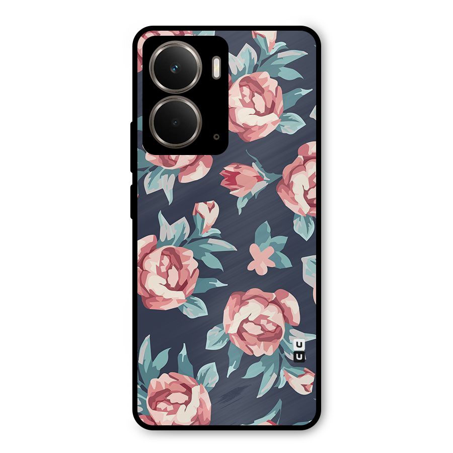 Flowers Painting Metal Back Case for Realme P3
