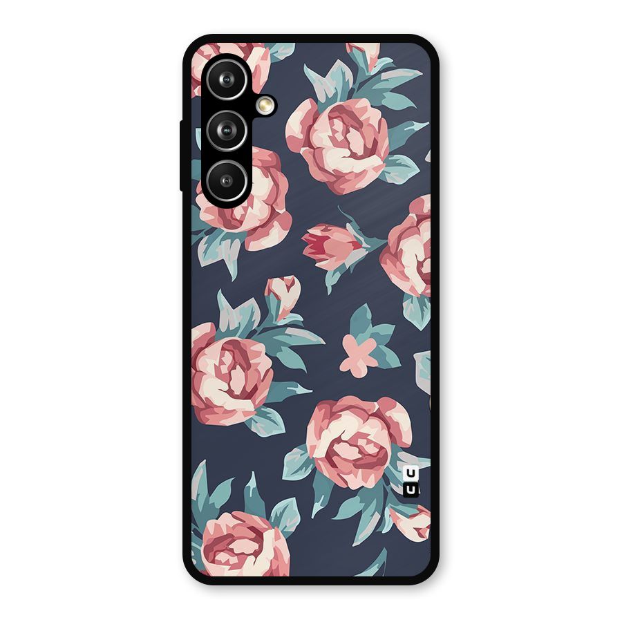 Flowers Painting Metal Back Case for Samsung Galaxy M54