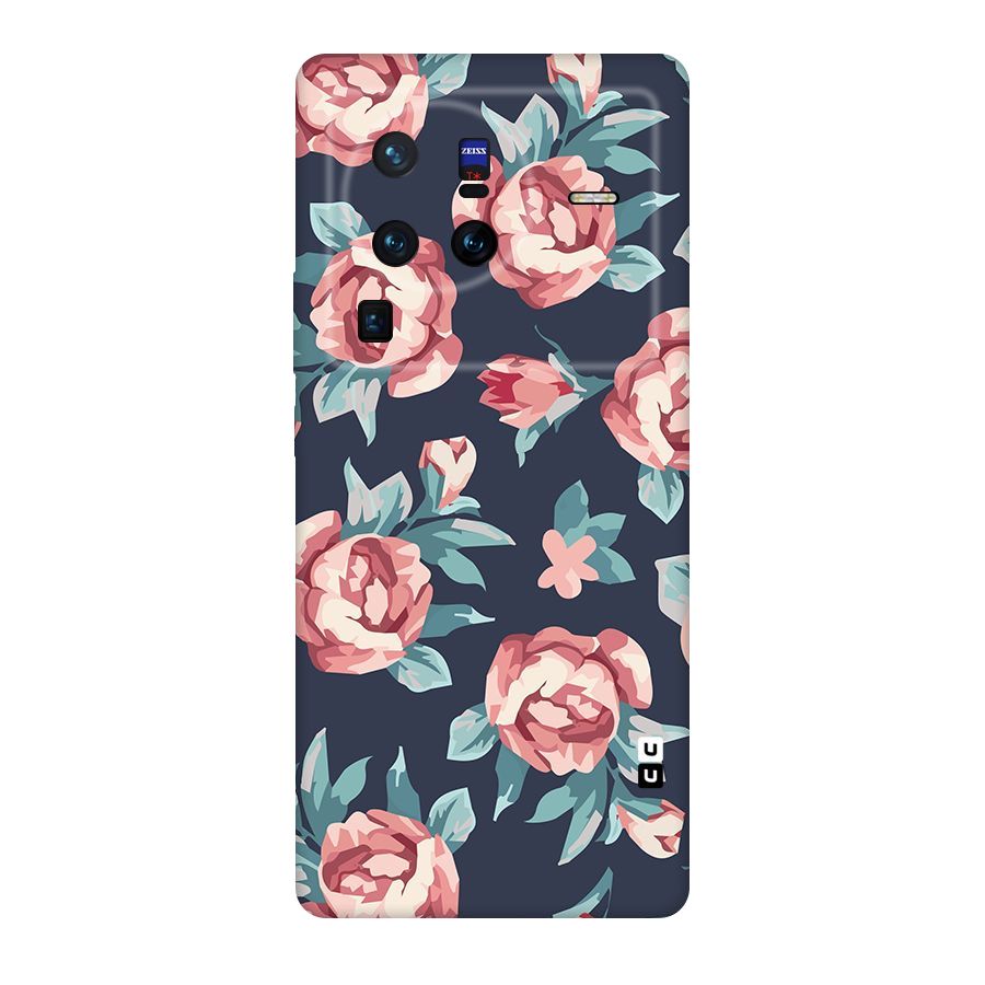 Flowers Painting Original Polycarbonate Back Case for Vivo X80