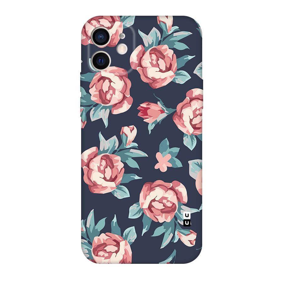 Flowers Painting Original Polycarbonate Back Case for iPhone 12