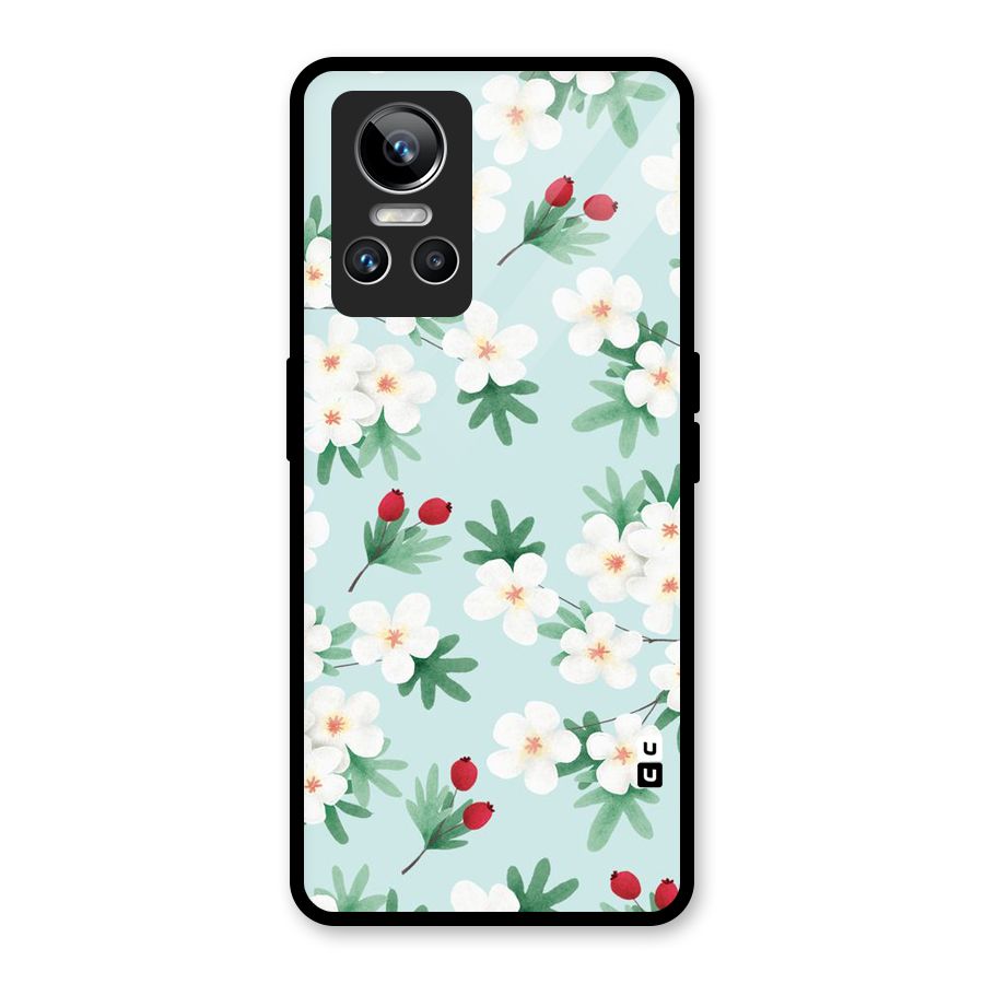 Flowers Pastel Glass Back Case for Realme GT Neo 3