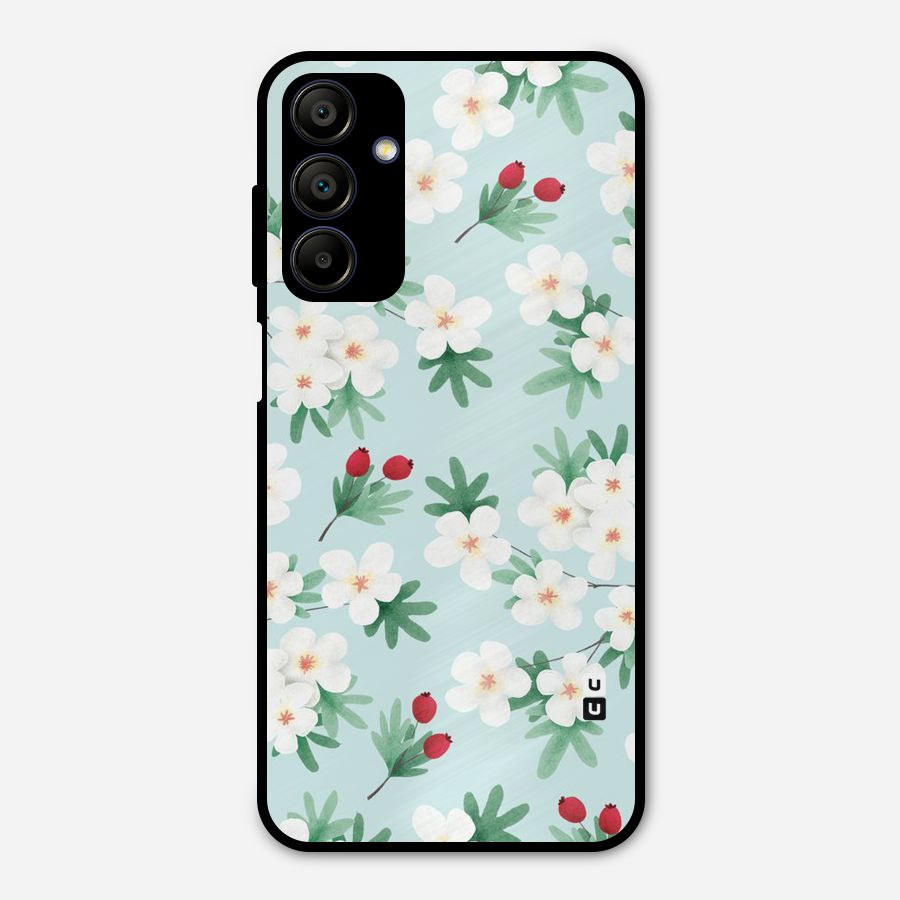 Flowers Pastel Metal Back Case for Galaxy A15 5G