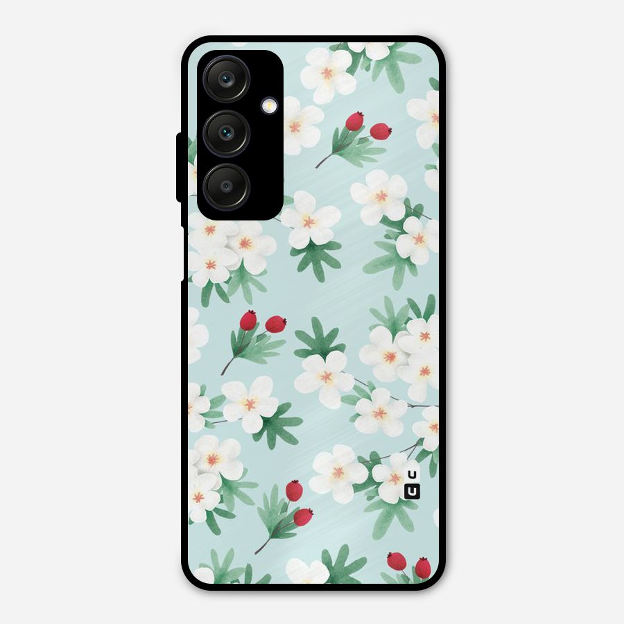 Flowers Pastel Metal Back Case for Galaxy A25 5G