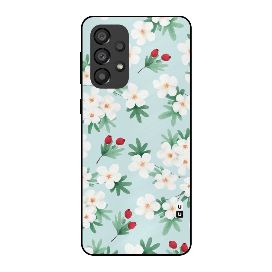 Flowers Pastel Metal Back Case for Galaxy A33 5G