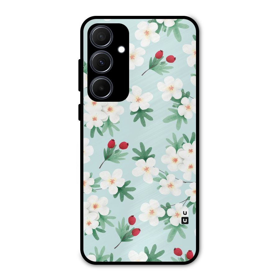Flowers Pastel Metal Back Case for Galaxy A35