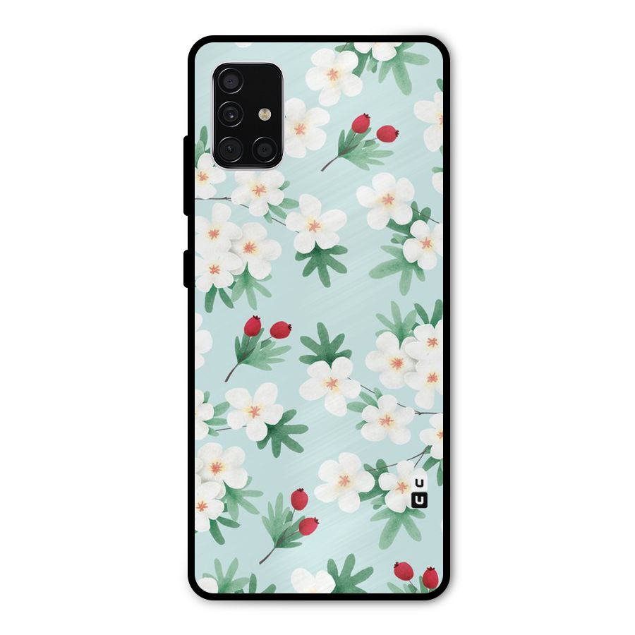 Flowers Pastel Metal Back Case for Galaxy A51