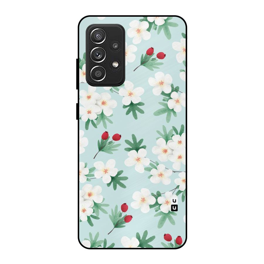 Flowers Pastel Metal Back Case for Galaxy A52s 5G
