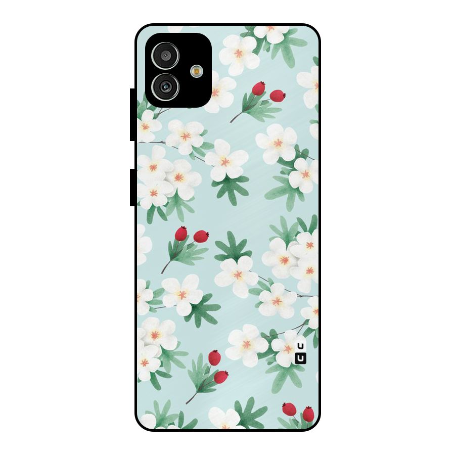 Flowers Pastel Metal Back Case for Galaxy M13 5G