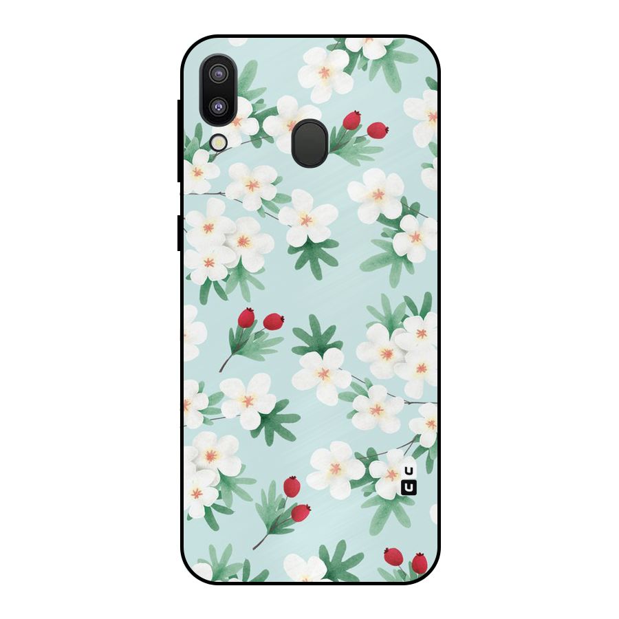 Flowers Pastel Metal Back Case for Galaxy M20