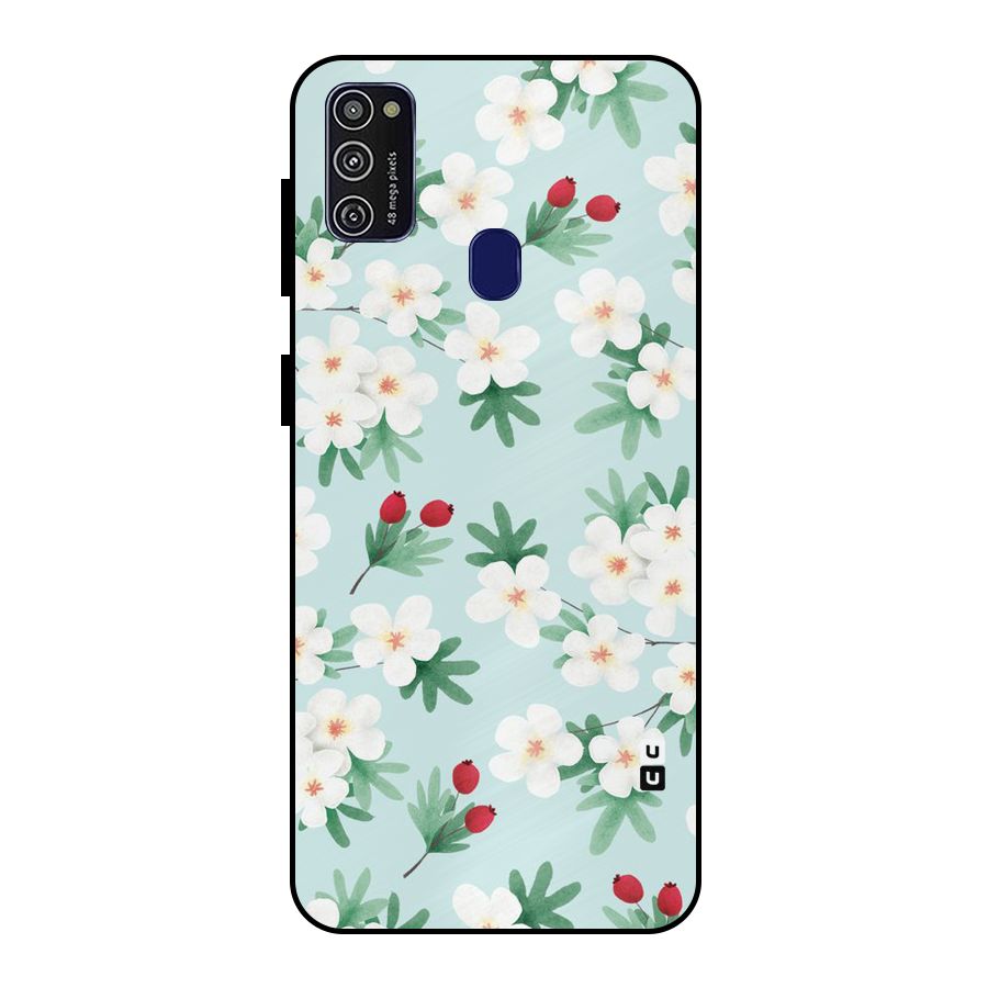 Flowers Pastel Metal Back Case for Galaxy M30s