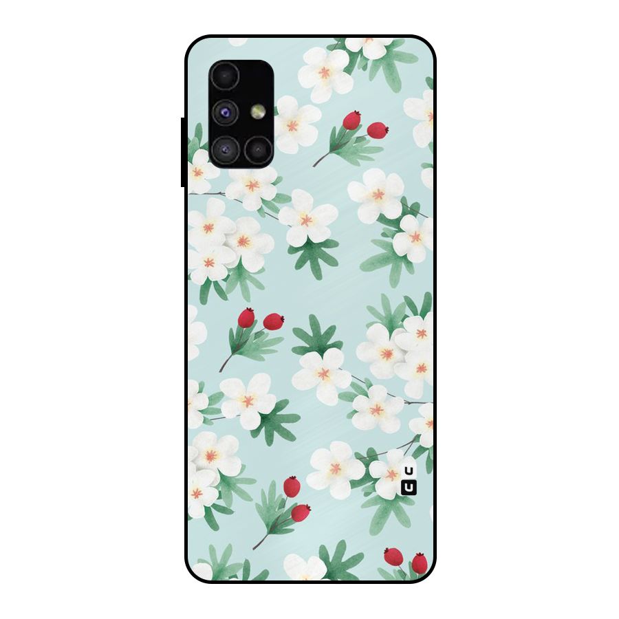 Flowers Pastel Metal Back Case for Galaxy M51
